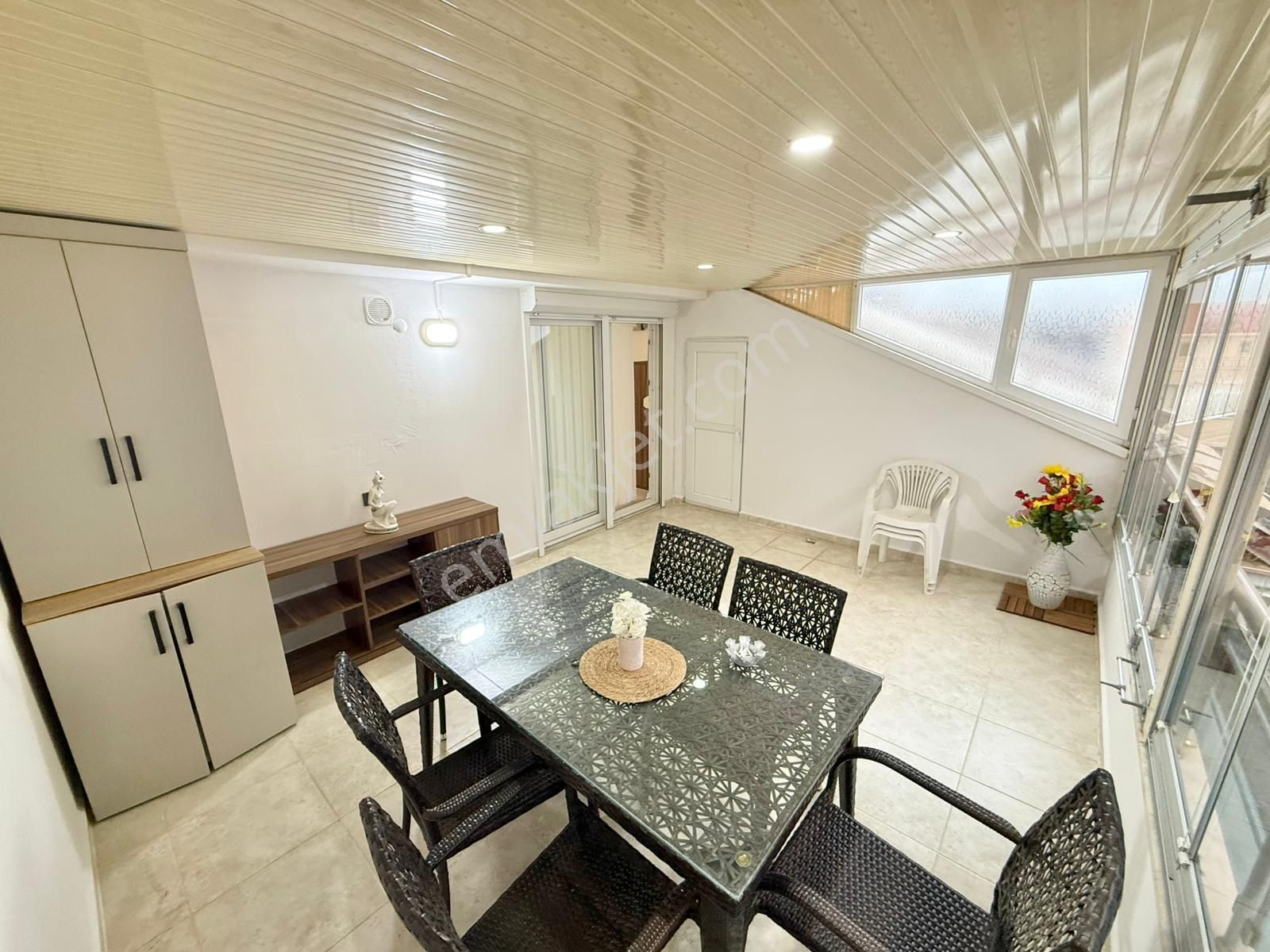 Didim Efelerde Satılık Havuzlu Sitede 3+1 Full Eşyalı Geniş Kat Dublexi - Görsel 12