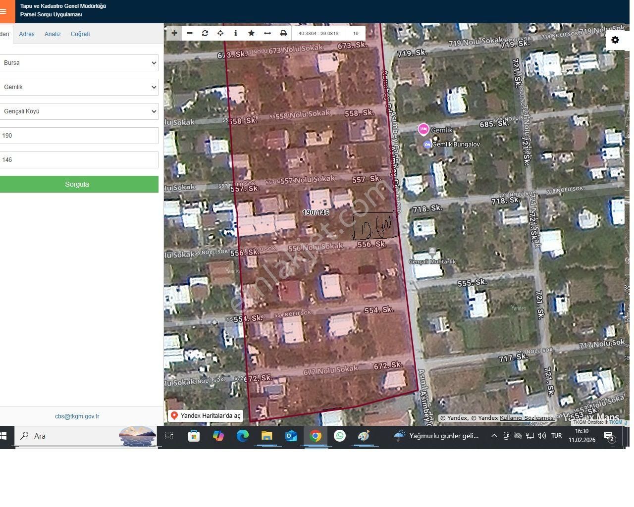 Bursa Gemlik Gençali Mahallesi Kumsaz Da Satılık Arsa - Görsel 5