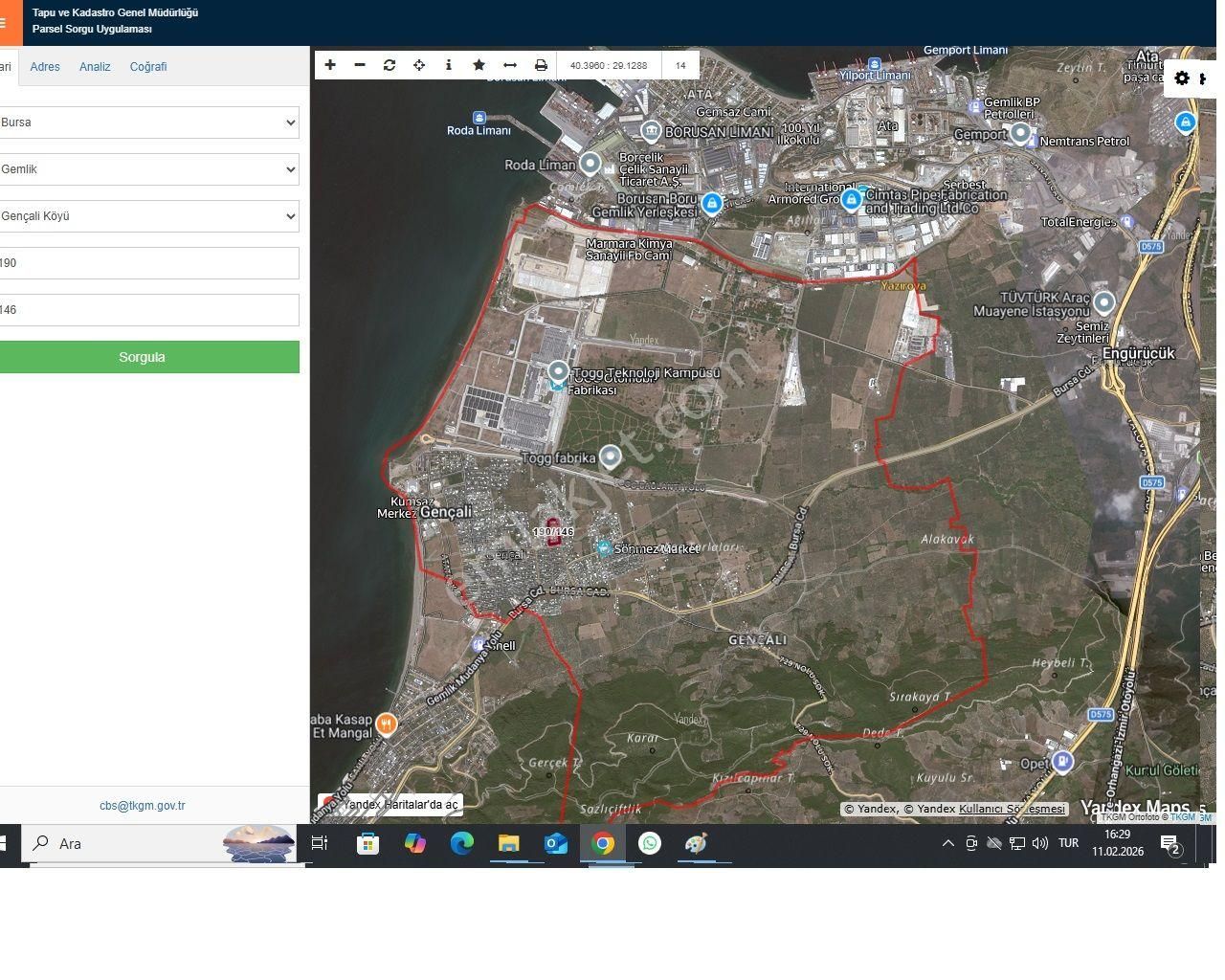 Bursa Gemlik Gençali Mahallesi Kumsaz Da Satılık Arsa - Görsel 3