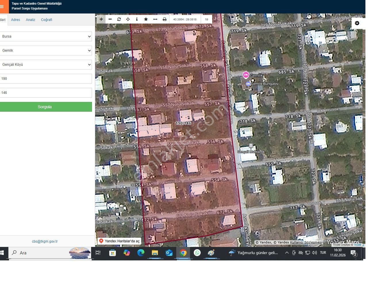Bursa Gemlik Gençali Mahallesi Kumsaz Da Satılık Arsa - Görsel 4