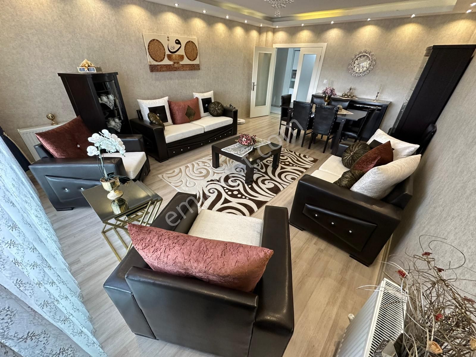 Yeni Cimşit Mh^de E. Banyolu G. Odalı 160m2 Genişlikte Ön Cp. 4+1 Full Yapılı Daire ! - Görsel 4