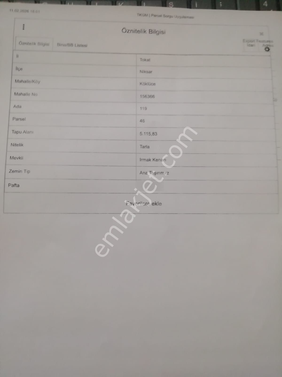 Adalet Gold Group Emlak'tan Satılık Yol Üstünde Uygun Fiyata Tarla