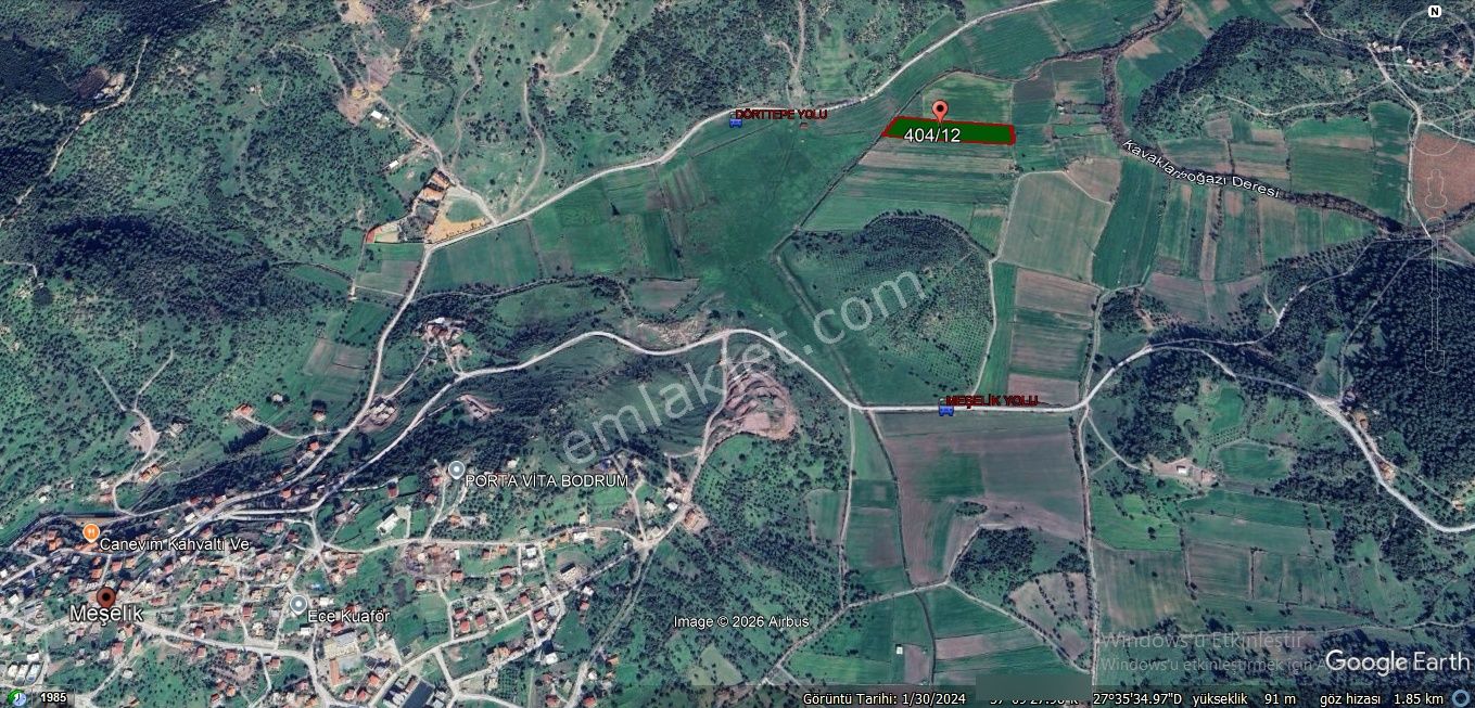 Milas Meşelik'te Köy Merkezıne Yakın 10.475 M2 Satılık Tarla - Görsel 11