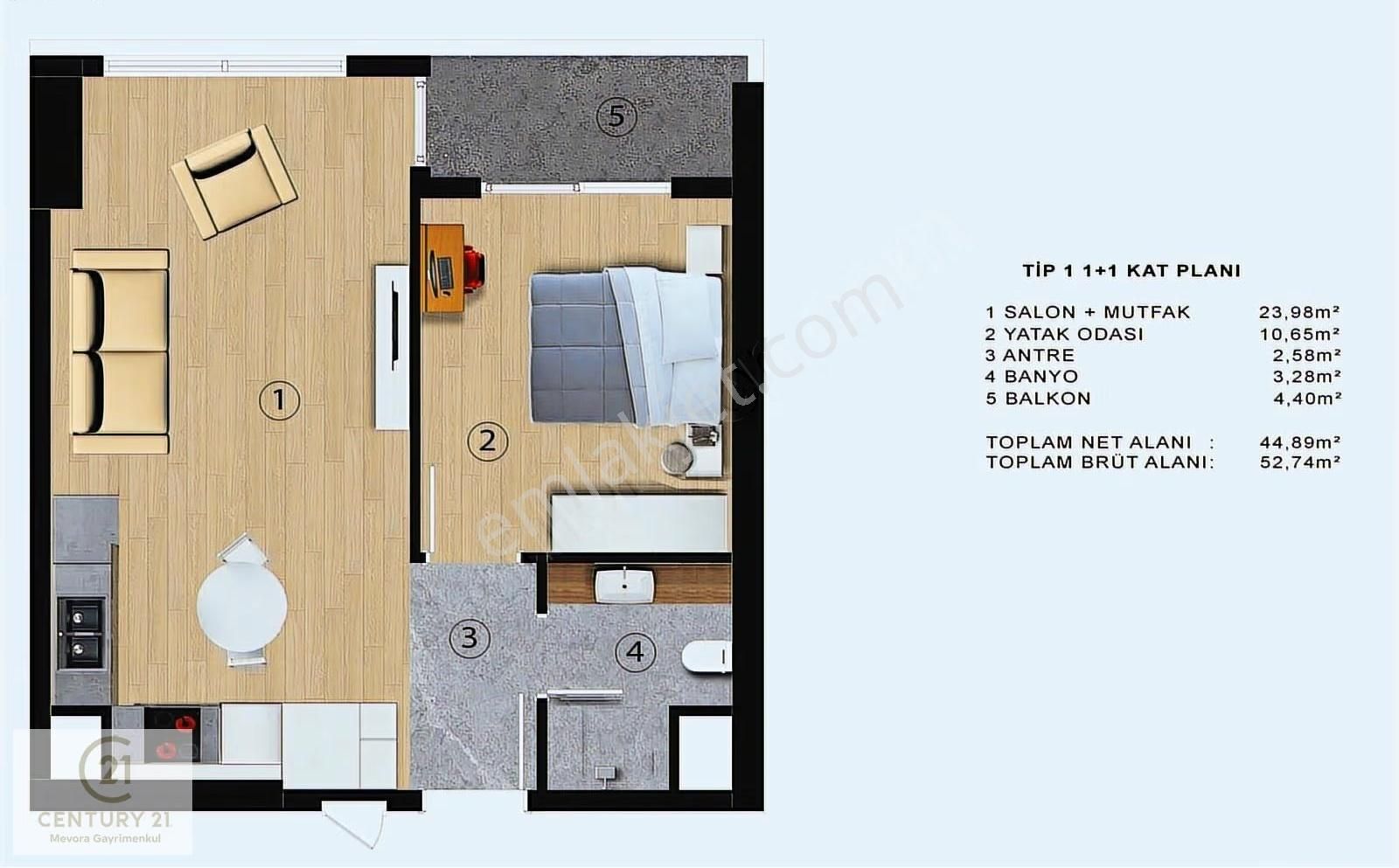 Relax Cadde Projesinde Merkezi Konumda Yüksek Kira Getirili 1+1 - Görsel 10
