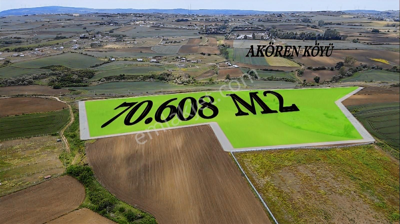 Silivri Akören'de Satılık 70 Dönüm Tarla
