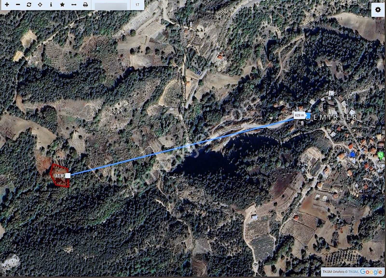 Sakarya Demırler Köyünde 1993 M2 Satılık Tarla - Görsel 5