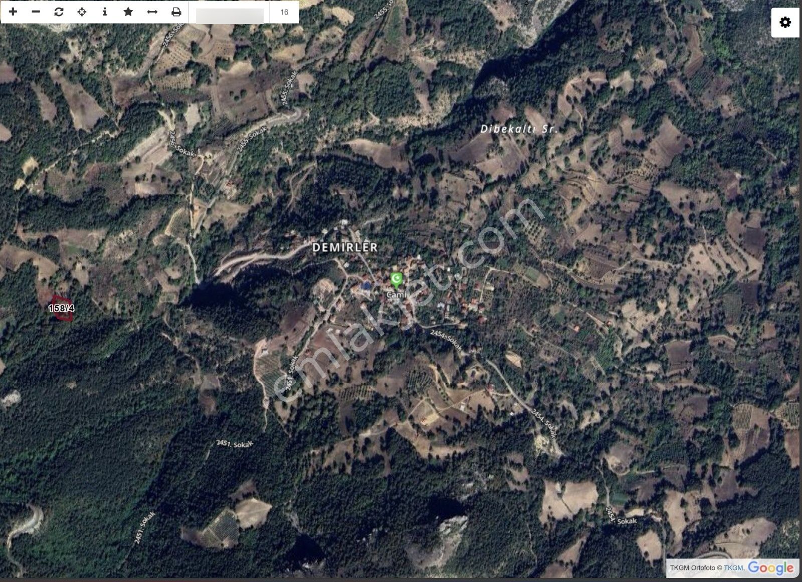 Sakarya Demırler Köyünde 1993 M2 Satılık Tarla