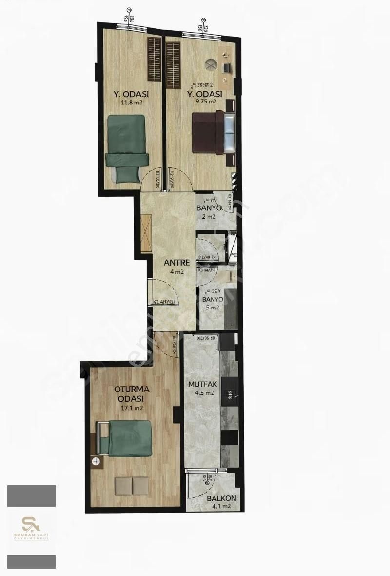 Altınşehirde Topraktan Satılık Daireler - Görsel 2