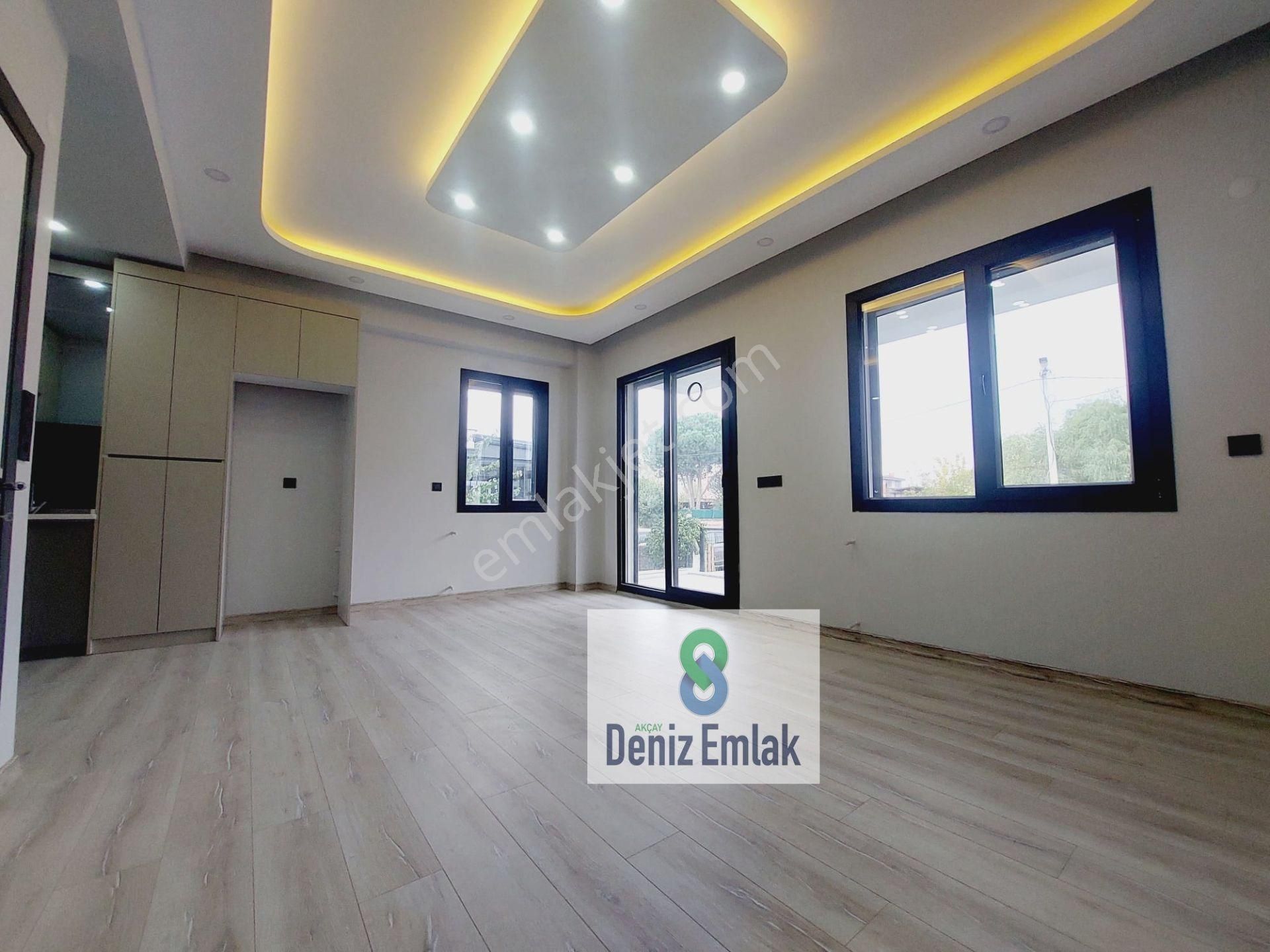 Denizden Akçayda Öncephe Kendine Ait Bahçe Kullanımlı Satılık 1+1 Lüks Daire. - Görsel 32