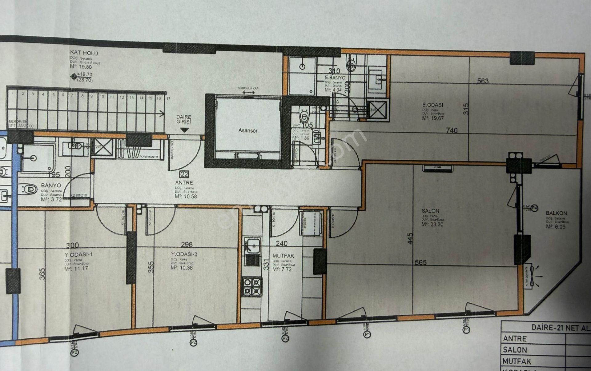 Tk Gayrimenkul'den Yeşiltepe'de Ebeveyn Banyolu, 3+1 Satılık Daireler - Görsel 2