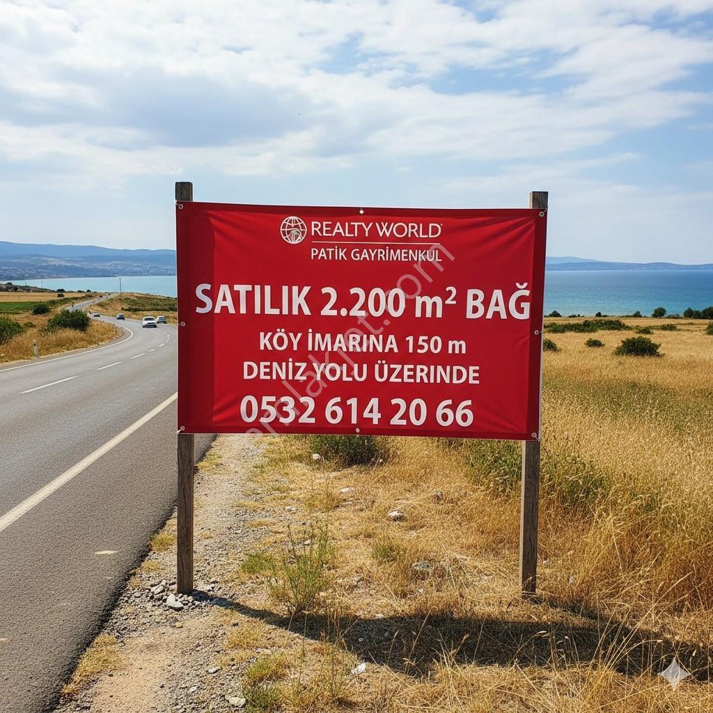 Sazlıdere Köy İmarına 150m Uzaklıkta Satılık 2,200m Bağ Yeri