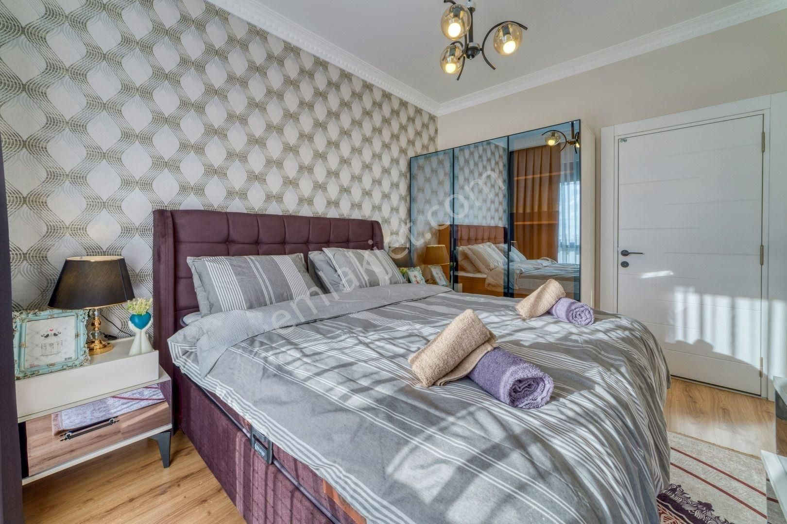 Alanya Kestel’de Deniz Manzaralı, Eşyalı 1+1 Daire - Görsel 17