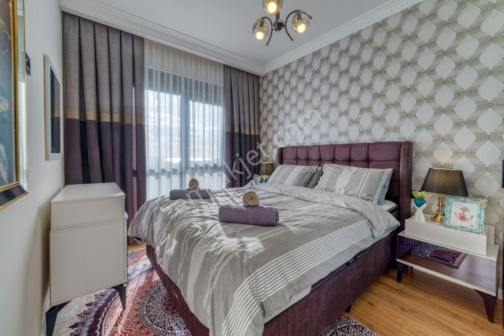 Alanya Kestel’de Deniz Manzaralı, Eşyalı 1+1 Daire - Görsel 16
