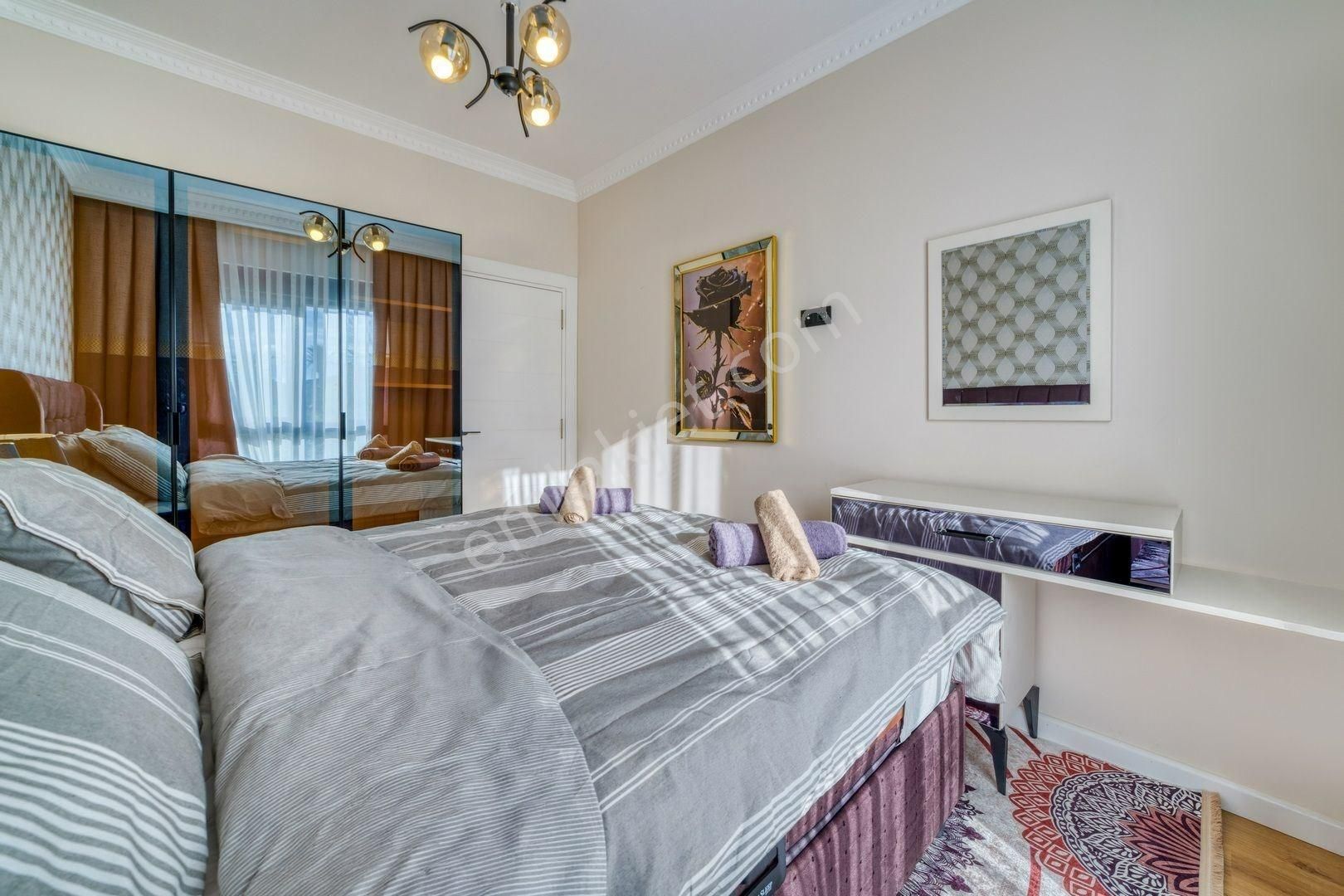 Alanya Kestel’de Deniz Manzaralı, Eşyalı 1+1 Daire - Görsel 18