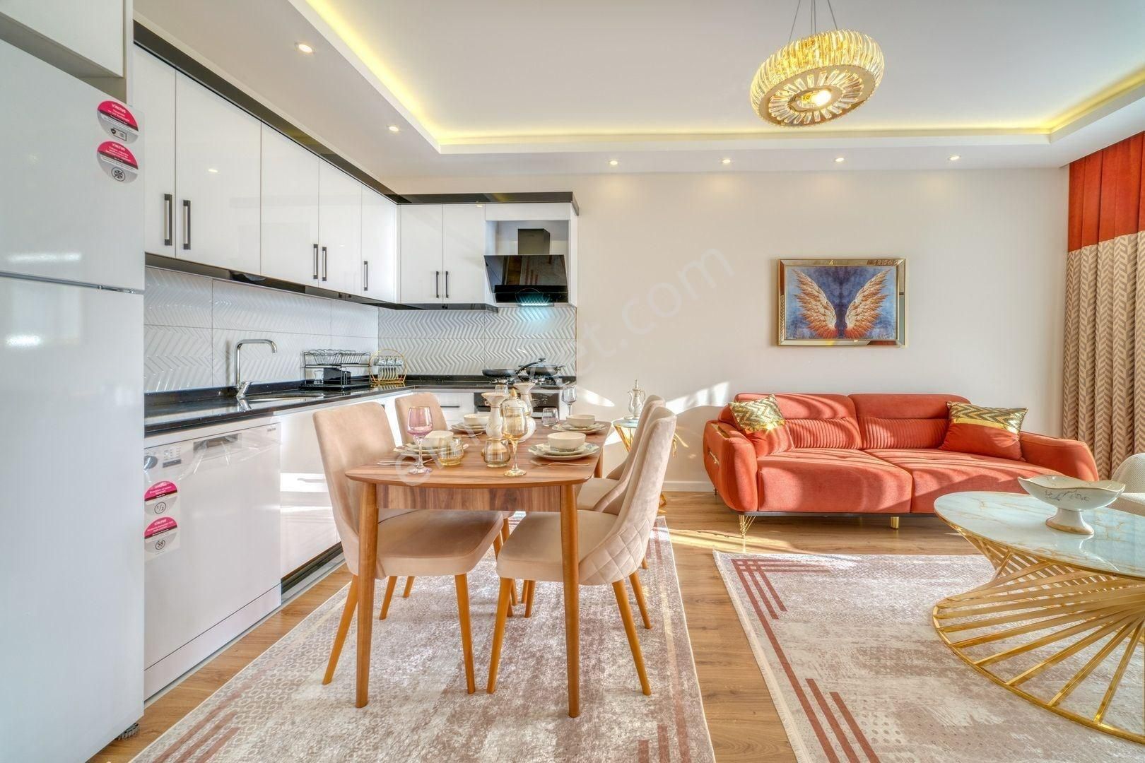 Alanya Kestel’de Deniz Manzaralı, Eşyalı 1+1 Daire - Görsel 7