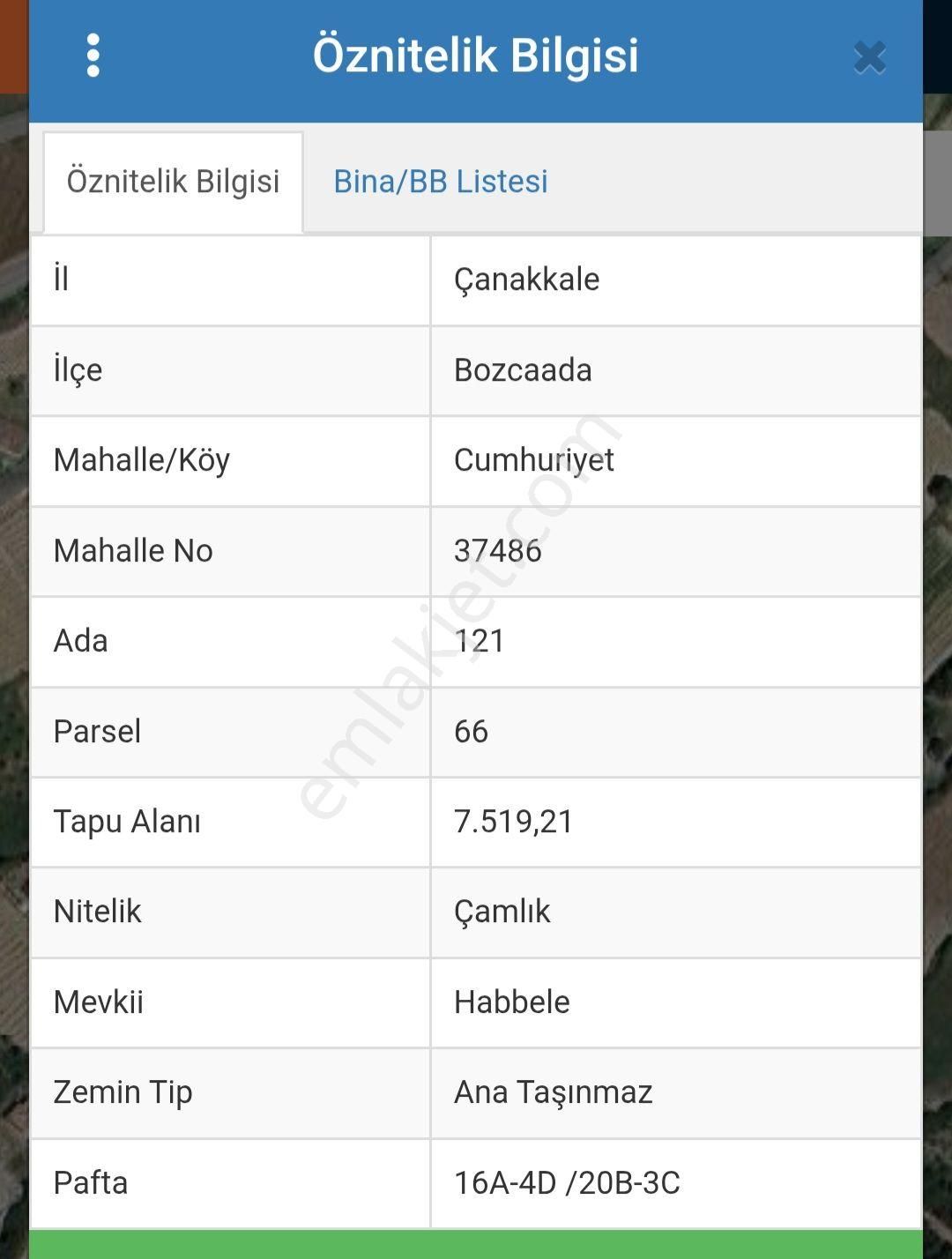 Canakkale Bozcaada Da Satılık Tarla - Görsel 4