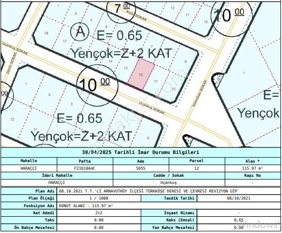 Satılık Arnavutköy Haraççı İmarlı İfrazlı Arsa Tek Tapu - Görsel 7