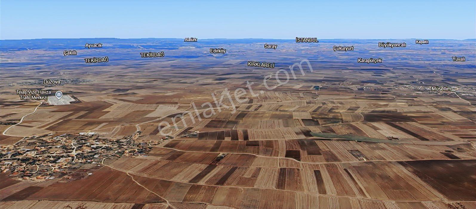 Kırklareli Vize Hasbuğa Satılık 1330 M2 Arsa - Görsel 2