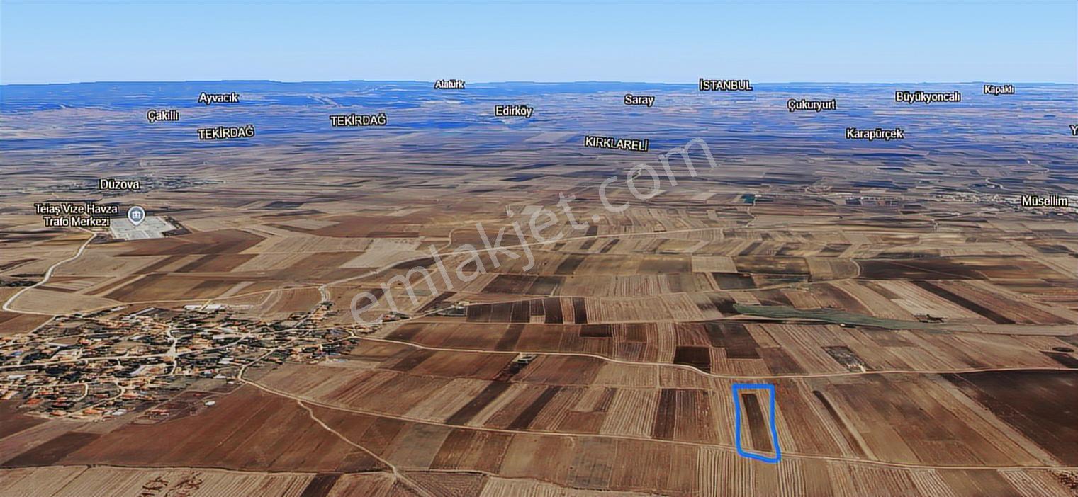 Kırklareli Vize Hasbuğa Satılık 1330 M2 Arsa - Görsel 7