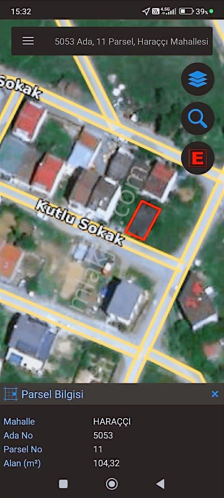 Satılık Arnavutköy Haraççı İmarlı İfrazlı Arsa Tek Tapu