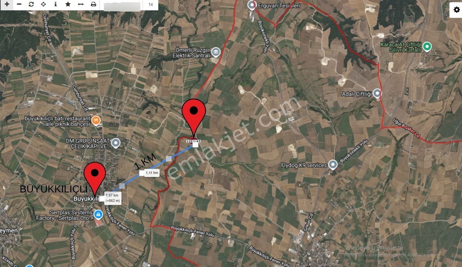 Silivri Fener Mahallesinde Mustakil Tek Tapu 9804 M2 Arsa - Görsel 9