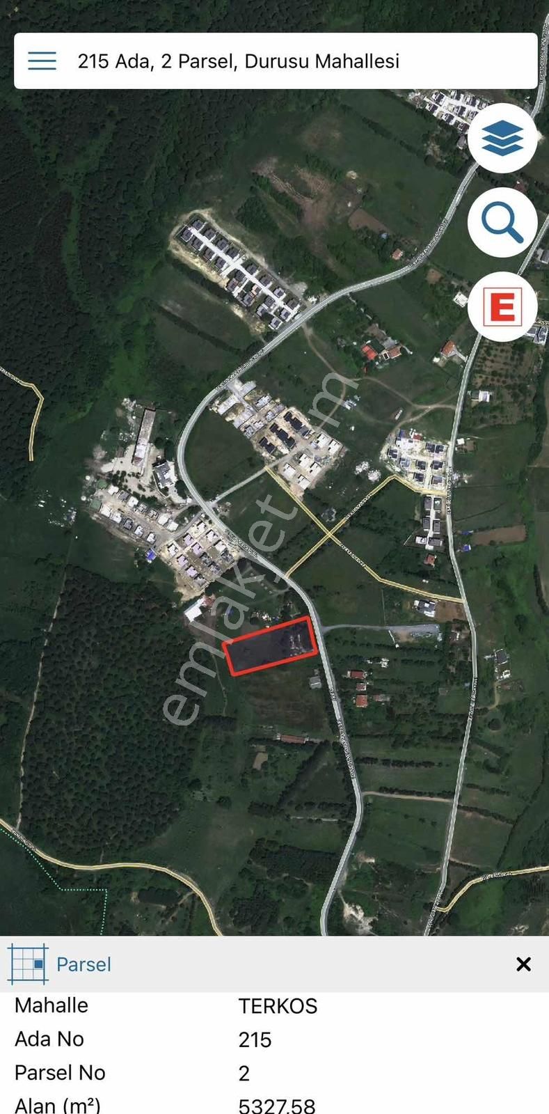 Arnavutköy Durusu Satılık Villa İmarlı 5327 M2 Tek Tapu Arsa - Görsel 5