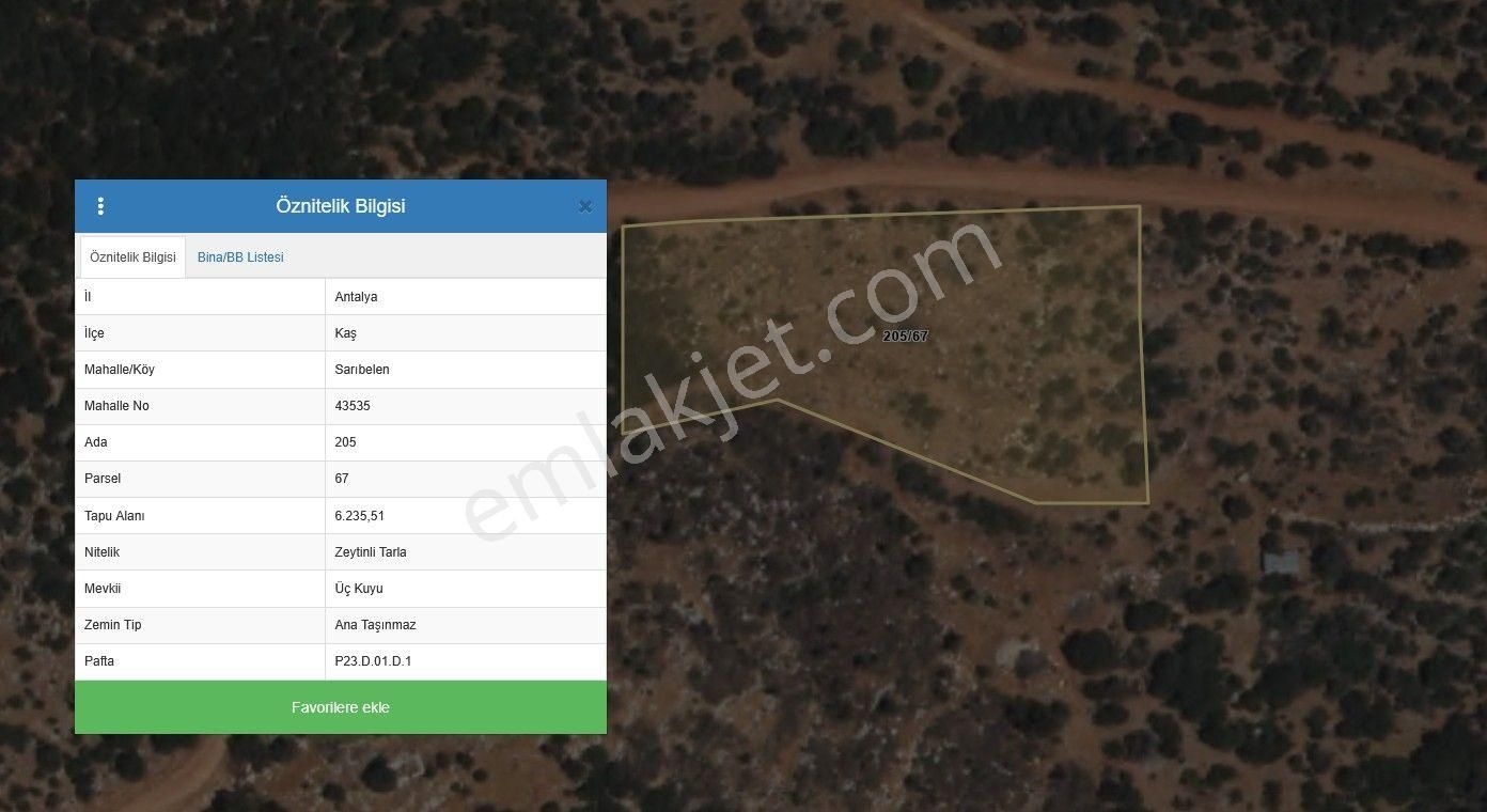 Kaş Sarıbelen Mahallesin'de Yatırımlık Arazi - Görsel 4