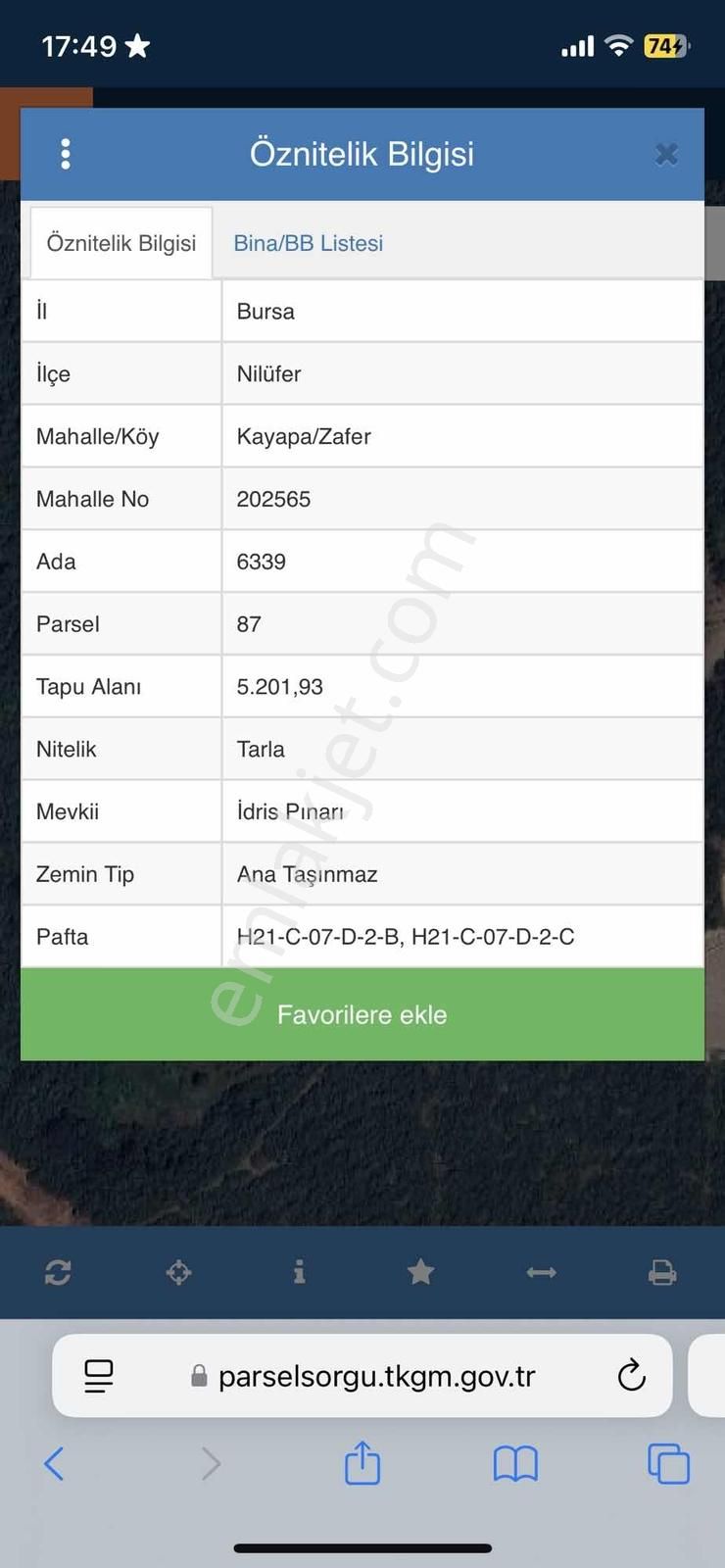 Rw Land Gayrimenkul Kayapa Zafer Mah. Satılık Arazi
