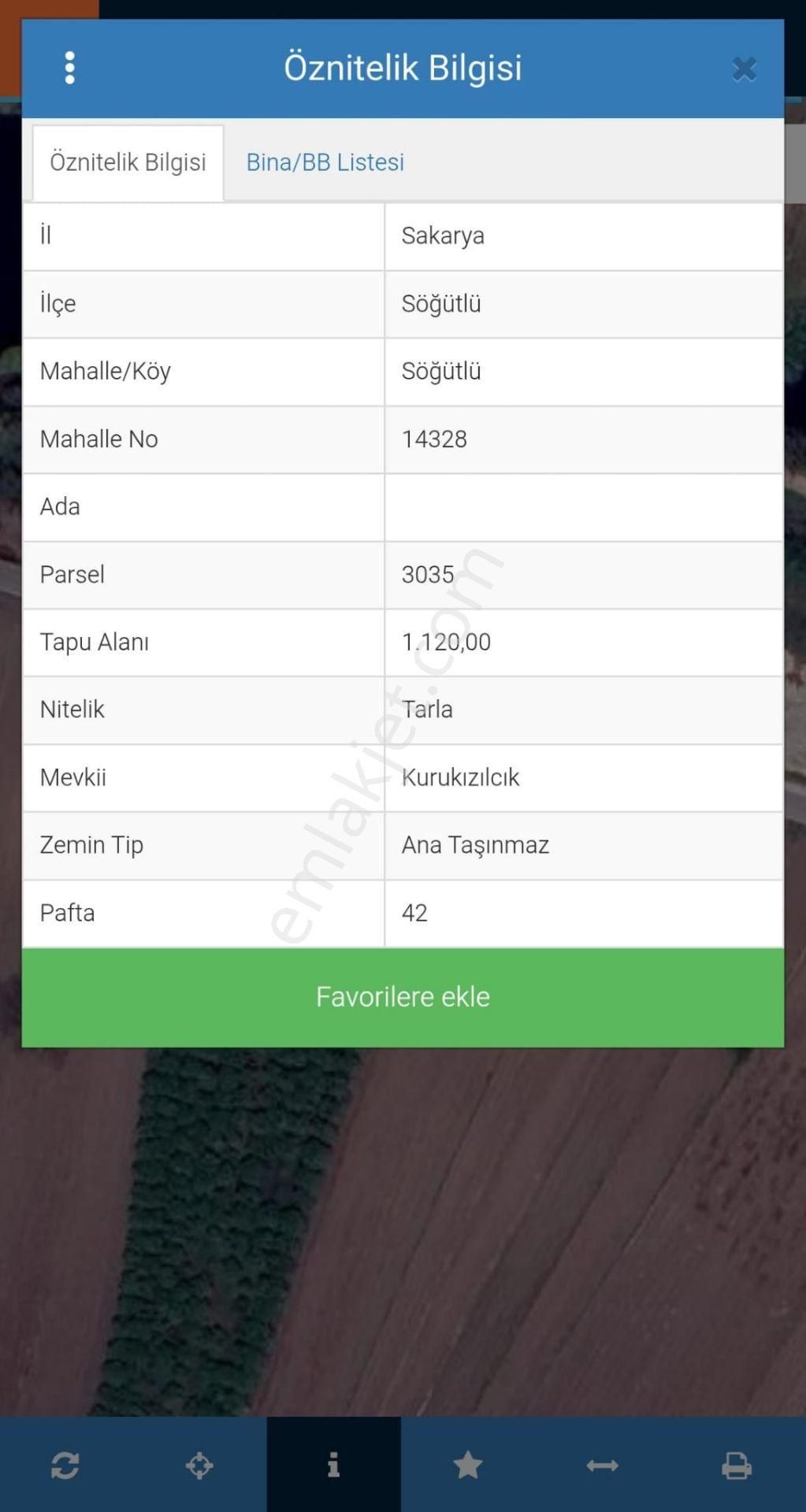 Sakarya Söğütlüde Kadastral Yola Cephelı Satılık Tarla - Görsel 2