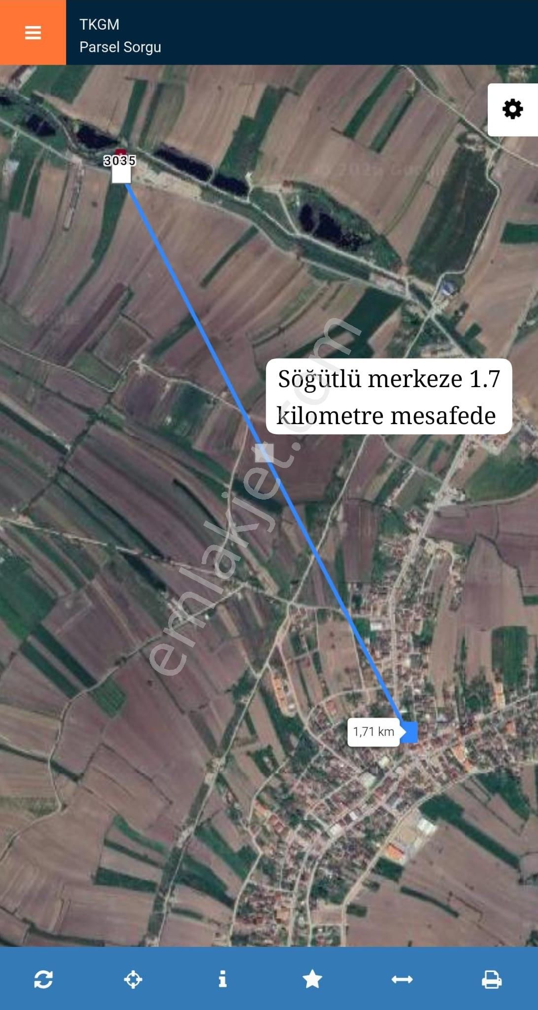 Sakarya Söğütlüde Kadastral Yola Cephelı Satılık Tarla - Görsel 6