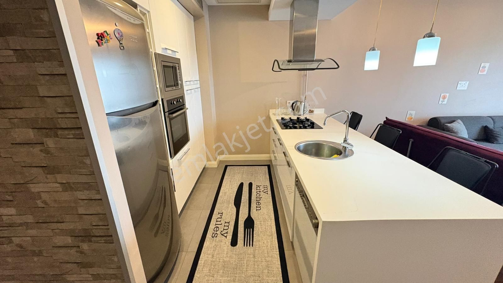 Avrupa Konutları 3'te Ara Kat, Full Eşyalı 1+1 Kiralık Daire - Görsel 8
