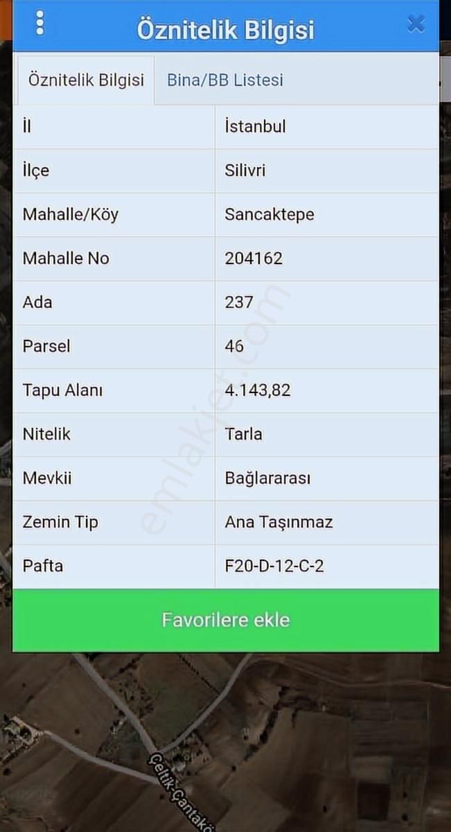 Silivri Çanta Köyde Tek Tapu Tarla - Görsel 2