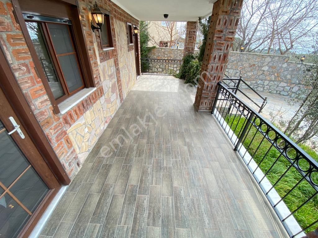 ꧁akçay Ay Emlak'tan꧂çamlıbel'de Deniz Ve Dağ Manzaralı Havuzlu Satılık 6+1 Tam Bağımsız Taş Villa - Görsel 15