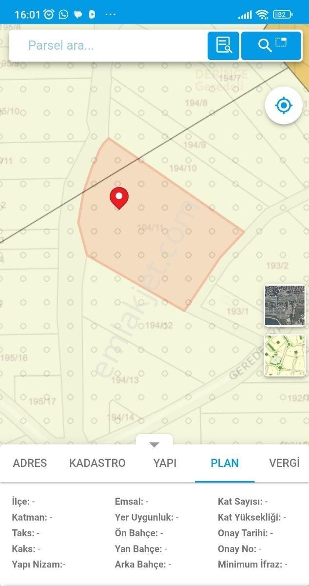 Kocaeli Derince Geredeli Satılık Yatırımlık Tarla - Görsel 9