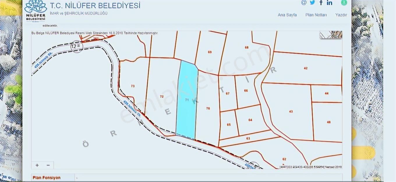 Doğa Severlere Bursa Nilüfer Kayapa Da 1925 M2 Fırsat Arazi - Görsel 31