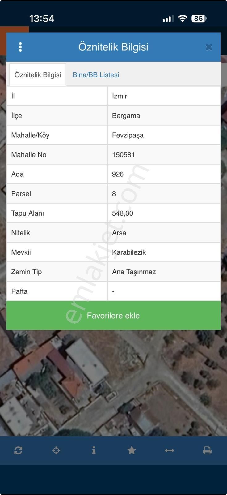 Çizgi Gayrimenkul'den Fevzipaşa Mah.de 548mt2 Satılık Arsa