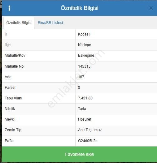 Altın Emlak'tan Kartepe'de Sapanca Gölü Manzaralı Yatırım Değeri Yüksek Tarla