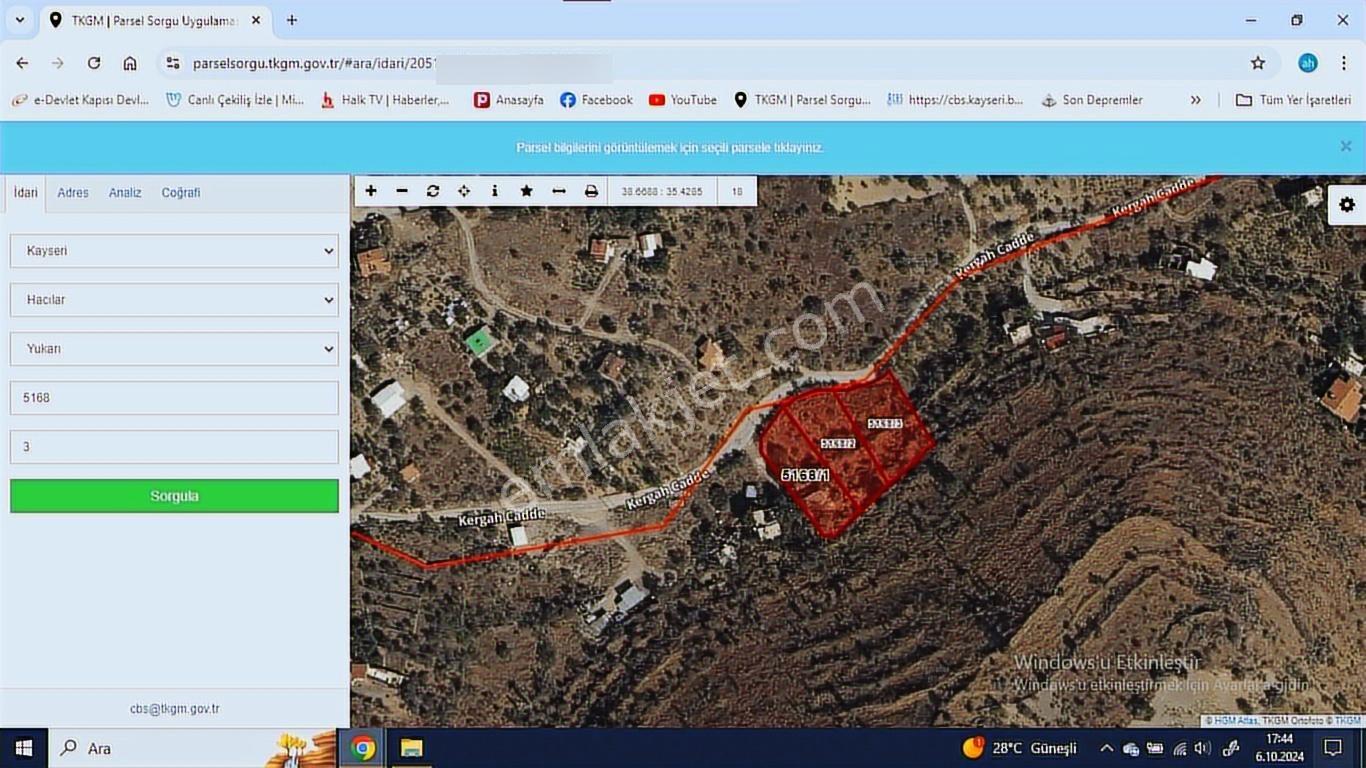 Mazaka Cıty'den Hacılar Kergah Cd Satılık 1205 M2 Villa Parsel - Görsel 2