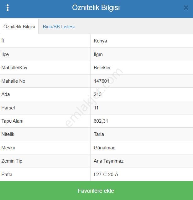 Konya Ilgın Belekler Köyünde 602 M² Tarla Satılıktır - Görsel 6