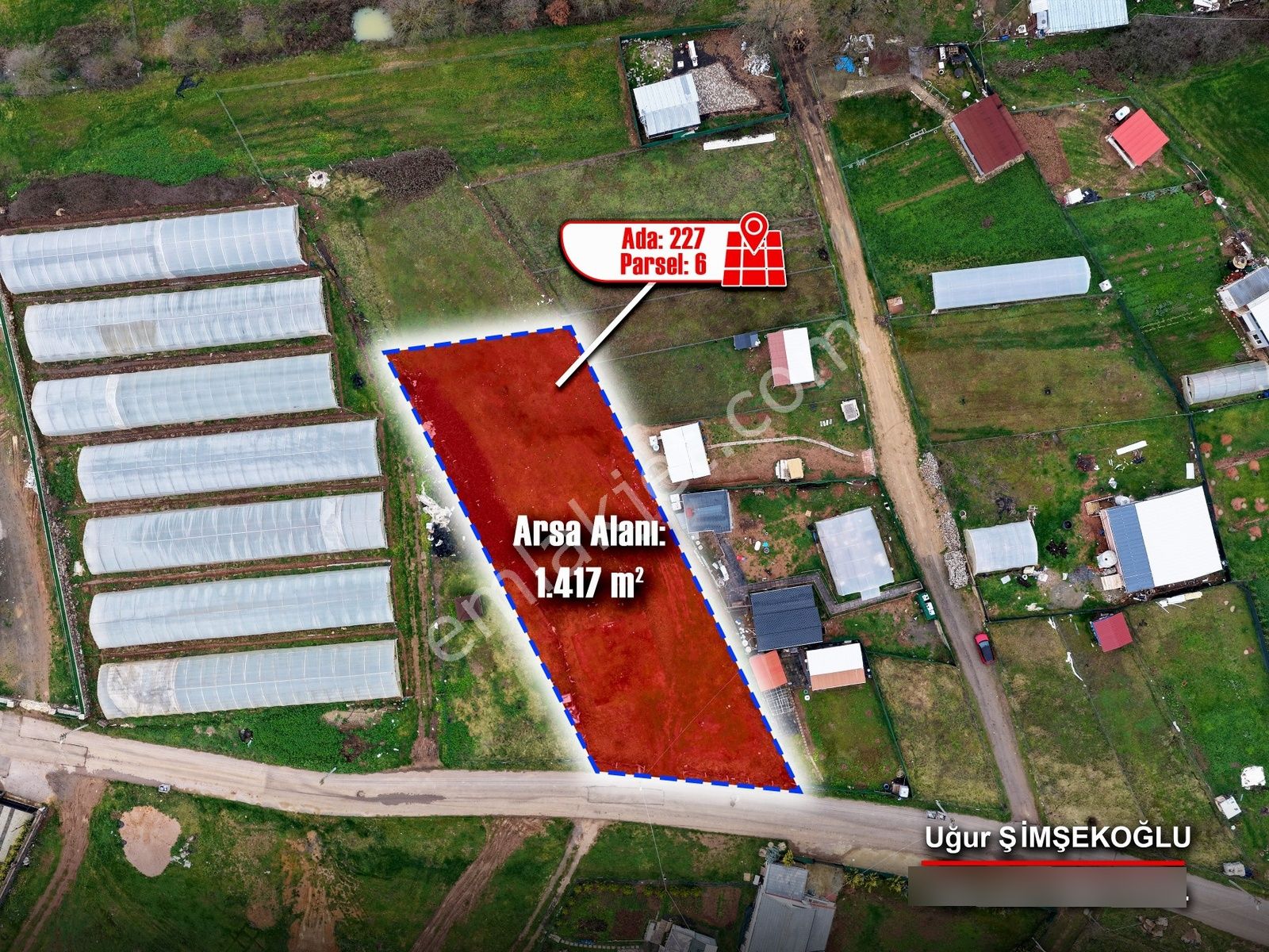 Tbc Gayrimenkul | Gebze Kadıllıda 1.417 M² Satılık Tarla