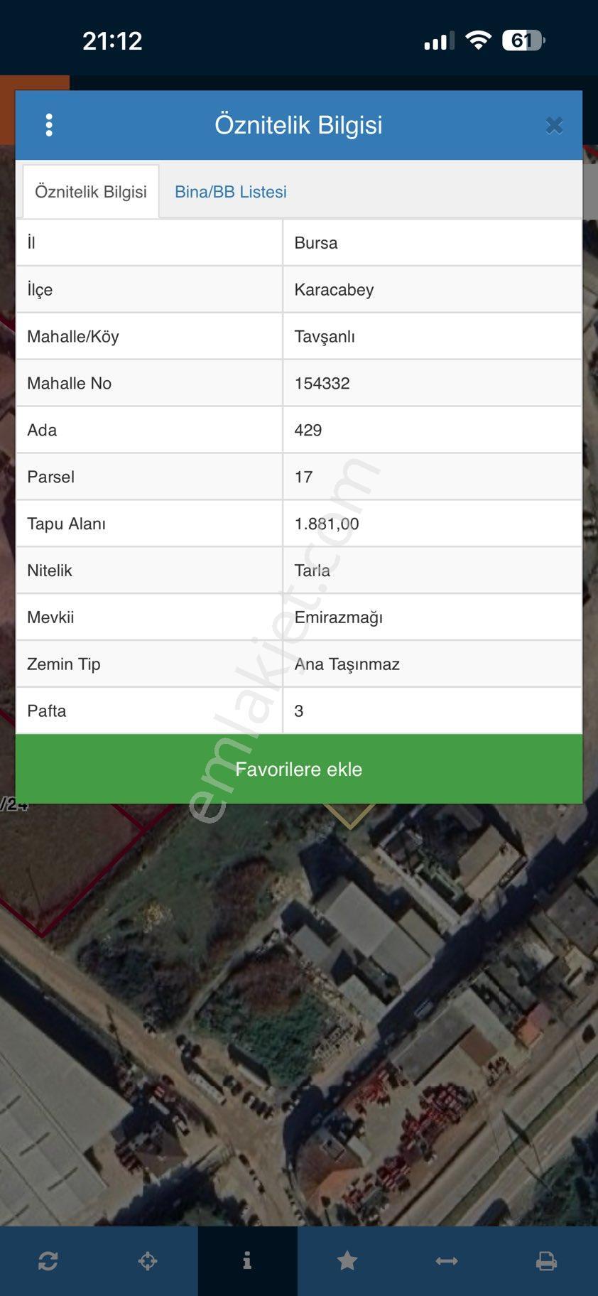 Karacabey Merkezde Sanayi İmarlı 1410m2 Arsa Yem Fabrikasının Dibinde - Görsel 6