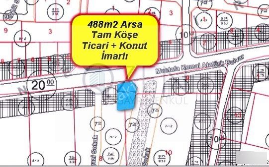 Tekeli'nin Kalbinde Ticari+konut İmarlı Şahane Konumlu Köşe Arsa - Görsel 5