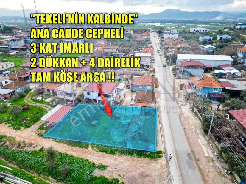 Tekeli'nin Kalbinde Ticari+konut İmarlı Şahane Konumlu Köşe Arsa - Görsel 4