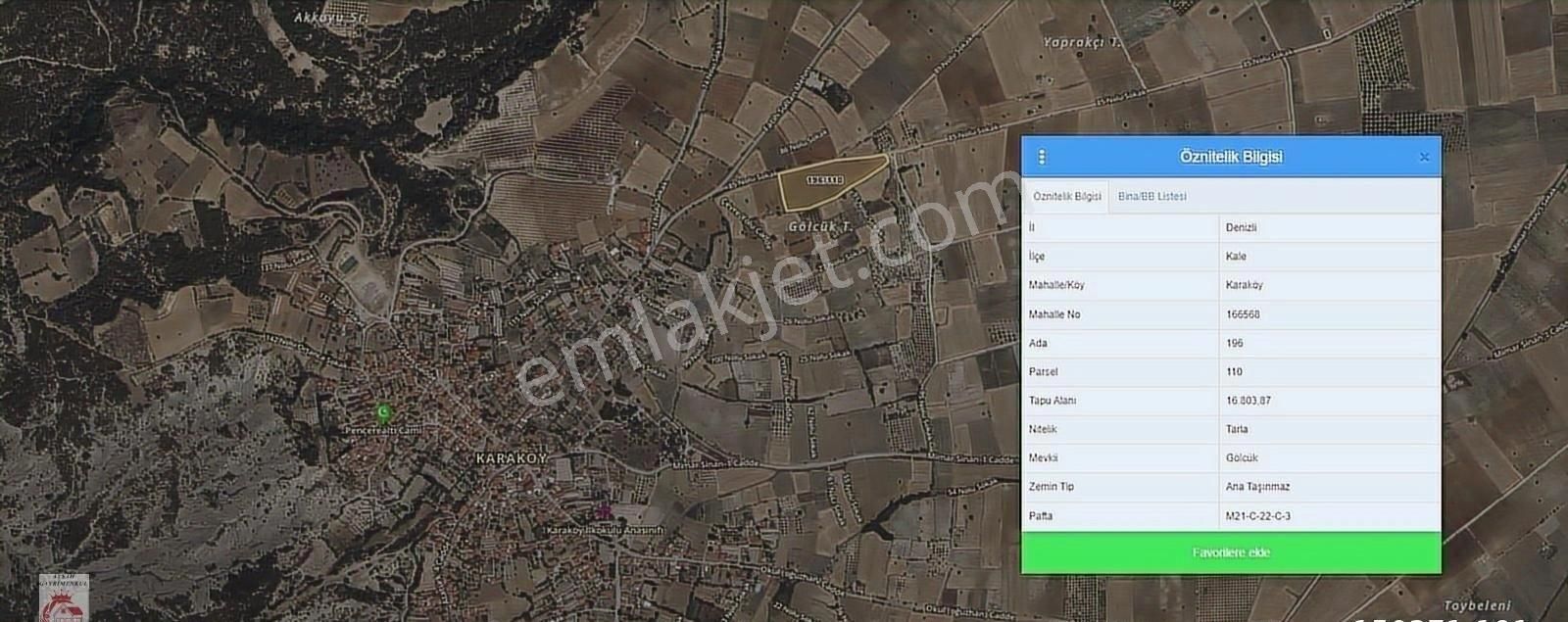 Ayşah'tan Kale Karaköy'de Yola 0 Harika Konumda Satılık Tarla - Görsel 2