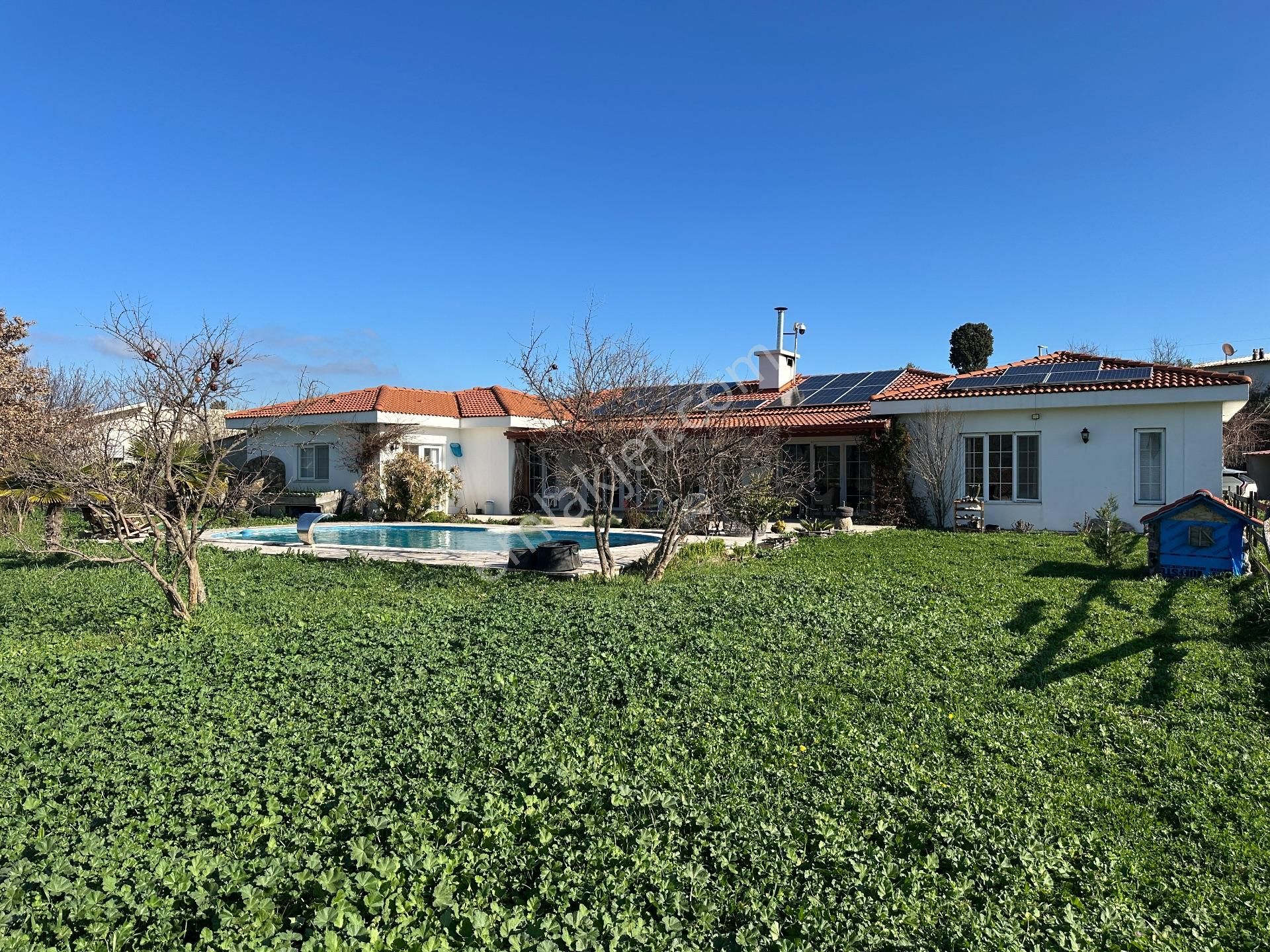 Urla Bademler 5 Dönüm Arsa İçerisinde Satılık 4+2 Müstakil Villa - Görsel 9