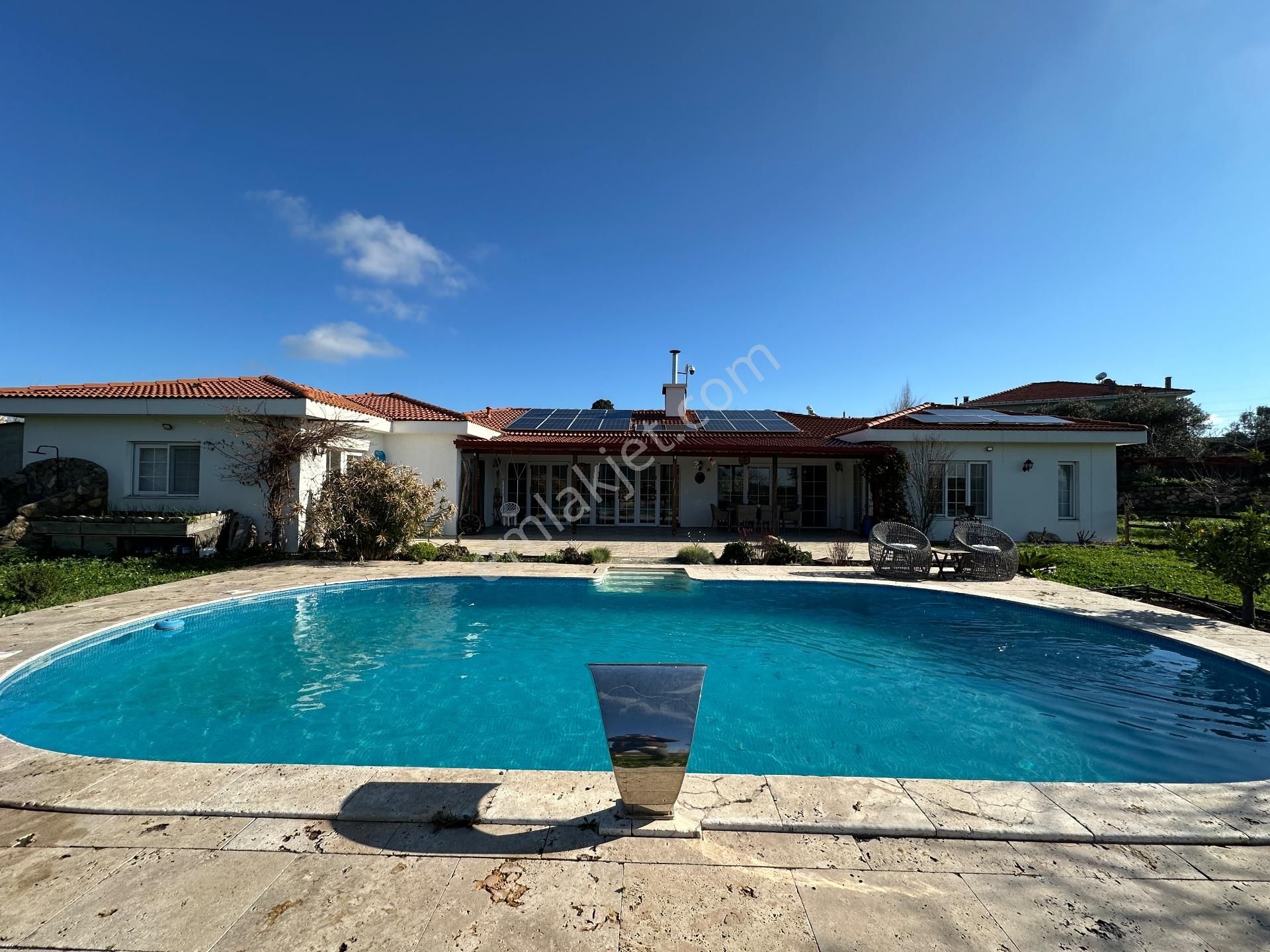 Urla Bademler 5 Dönüm Arsa İçerisinde Satılık 4+2 Müstakil Villa - Görsel 5