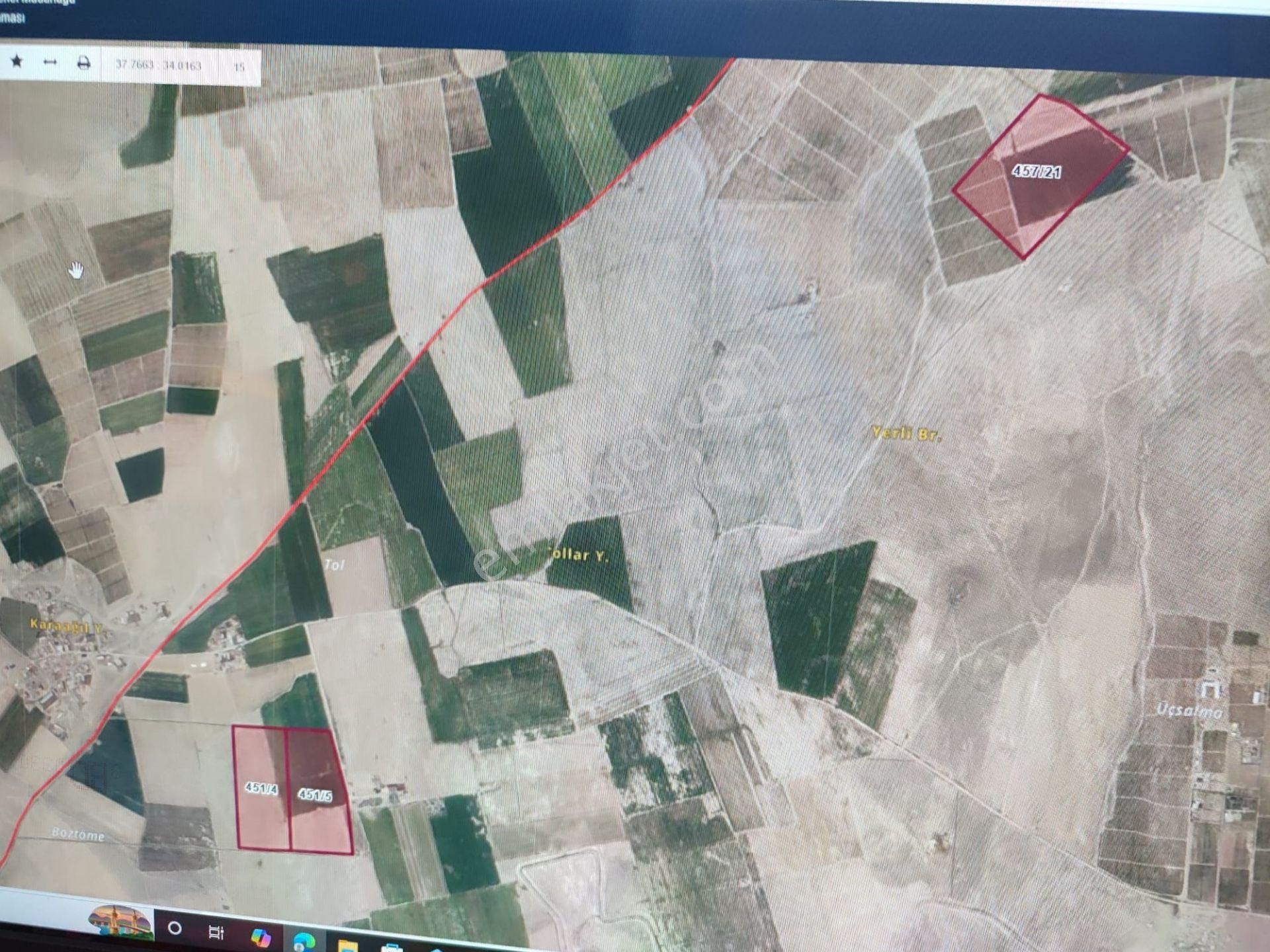 Konya Ereğli Hortu Mahallesinde Yan Yana 326 Dönüm Sulu Tarla