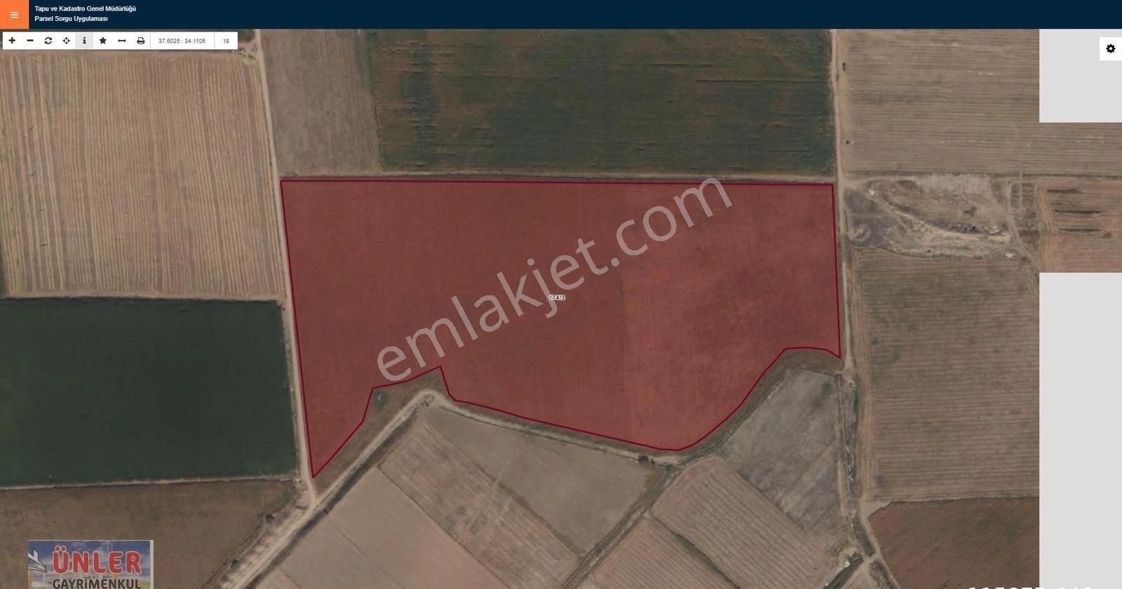 Çiller Mahallesinde Tek Tapu Basınçlı Sulu 80 Dönüm Tarla