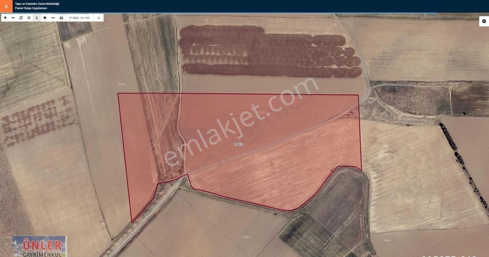 Çiller Mahallesinde Tek Tapu Basınçlı Sulu 80 Dönüm Tarla - Görsel 6