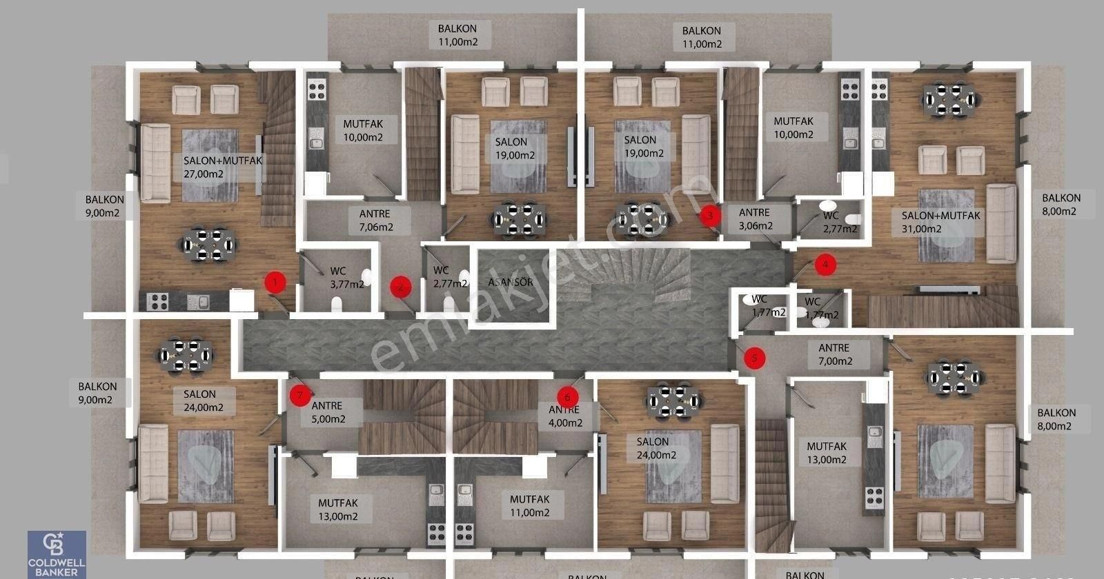 Yeşilova Livapark %35 Peşinat İle Satılık 2+1 Dubleks Daire - Görsel 5